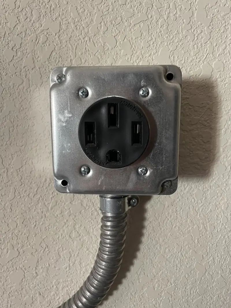 NEMA 14-50 outlet installed for Smart Home Electrical in Mancelona