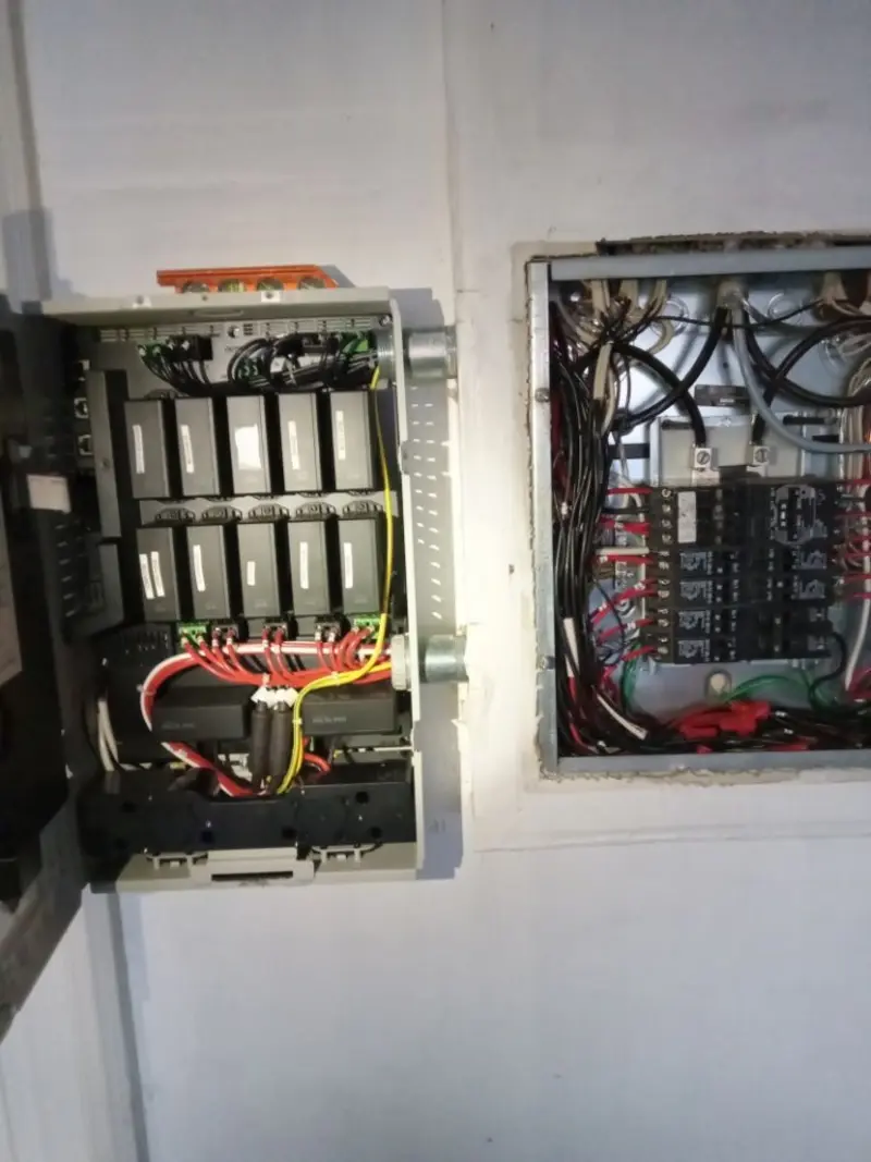 Electrical panel upgrade completed for Security Camera Wiring in Mancelona